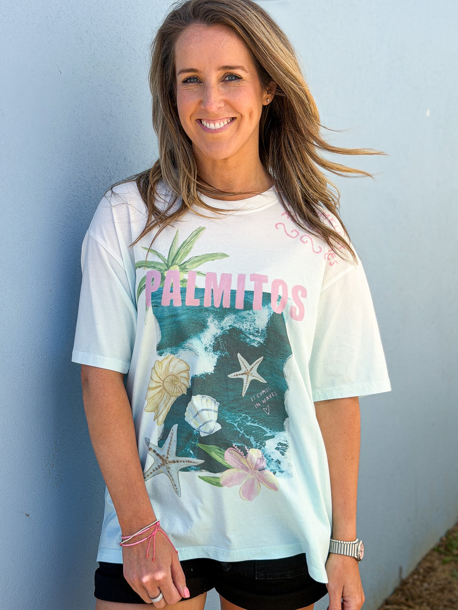 Timeless Tides Tee - White