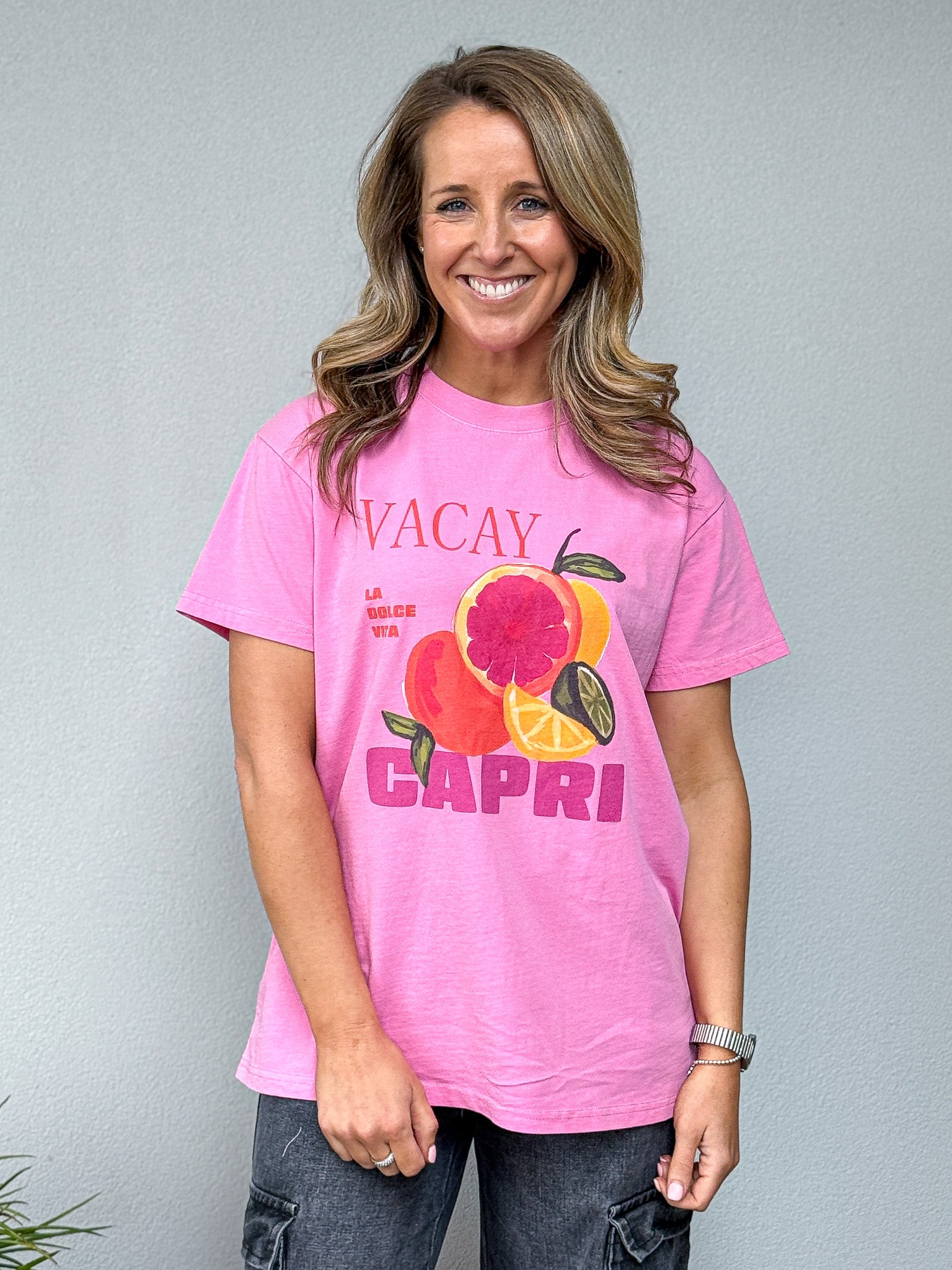 Vacay Club Tee - Pink