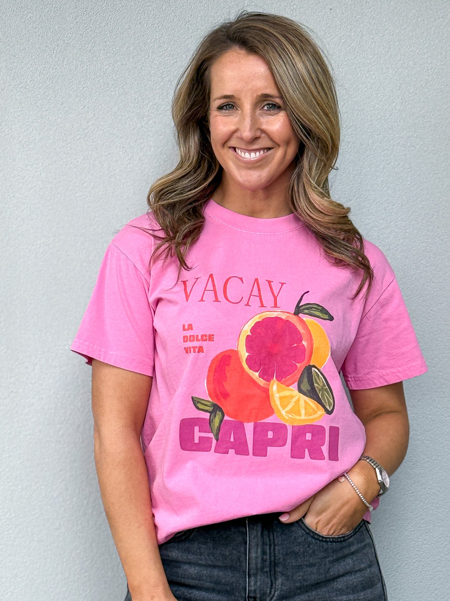 Vacay Club Tee - Pink