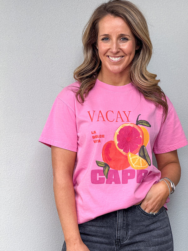 Vacay Club Tee - Pink