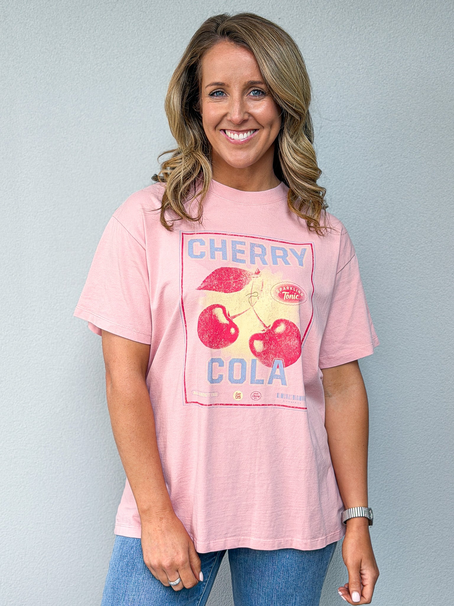Wild Cherry Relaxed Tee - Pink