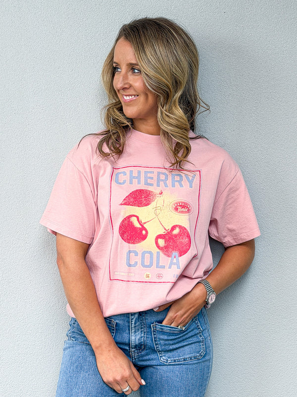 Wild Cherry Relaxed Tee - Pink