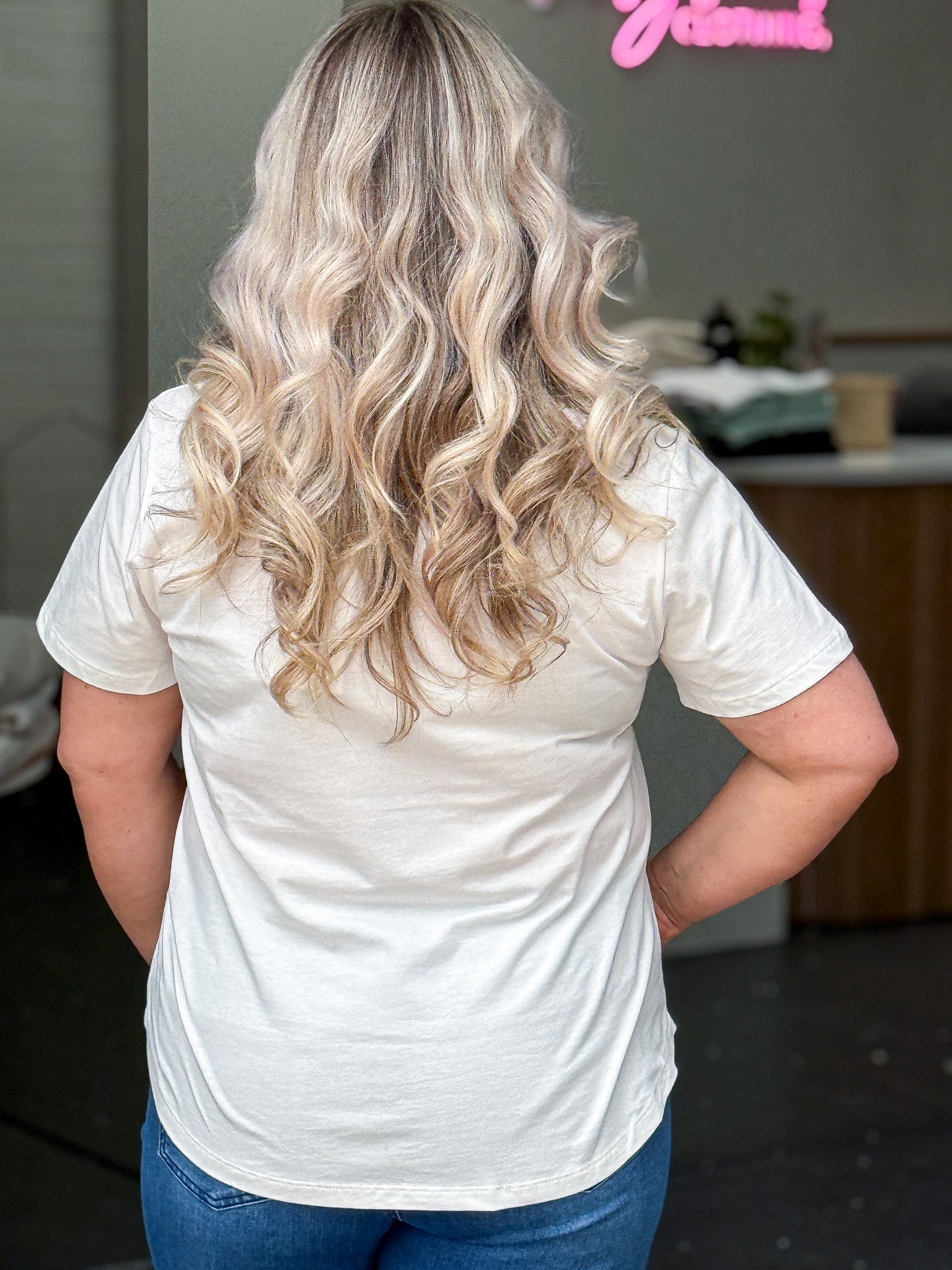Wild Rose Tee - White