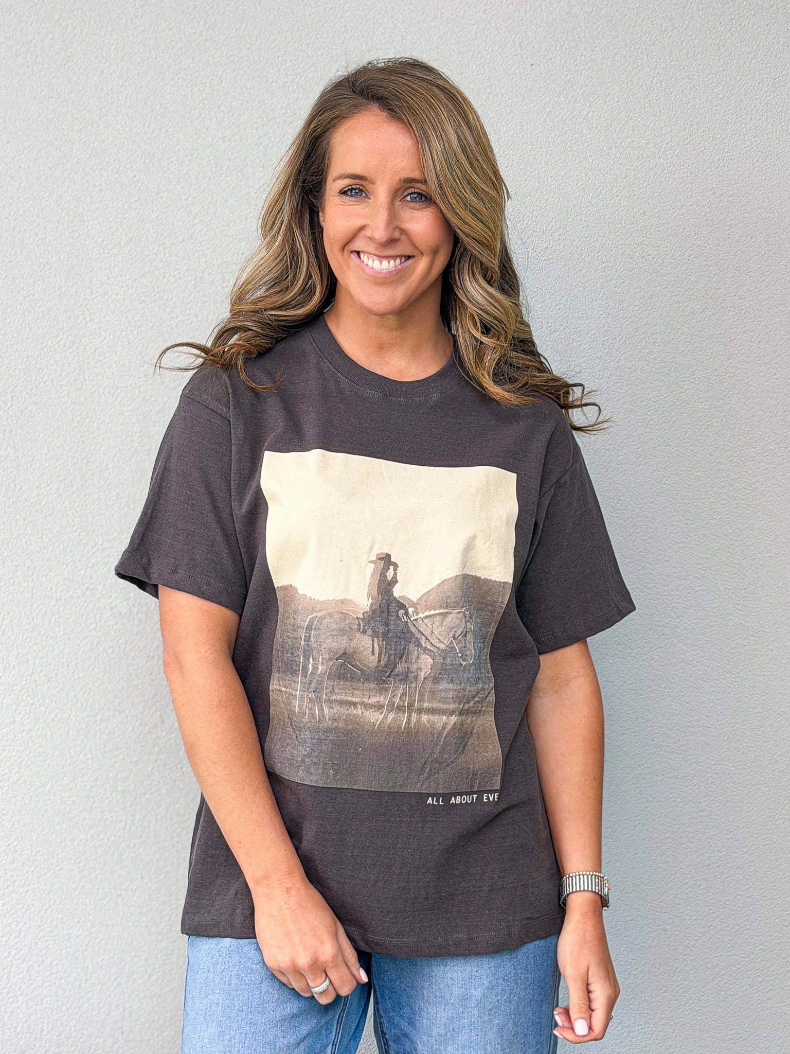 Yellowstone Relaxed Tee - Charcoal