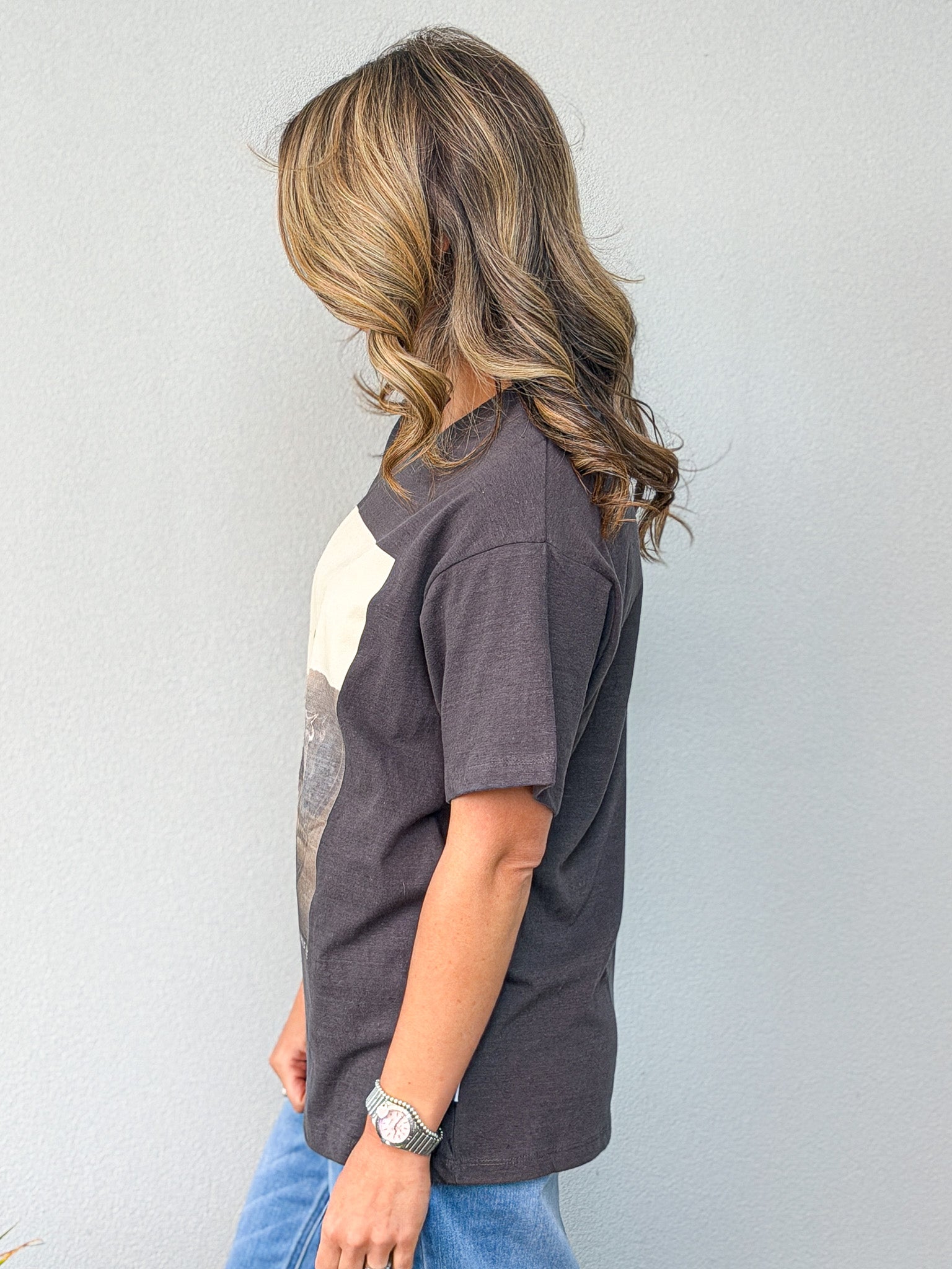 Yellowstone Relaxed Tee - Charcoal