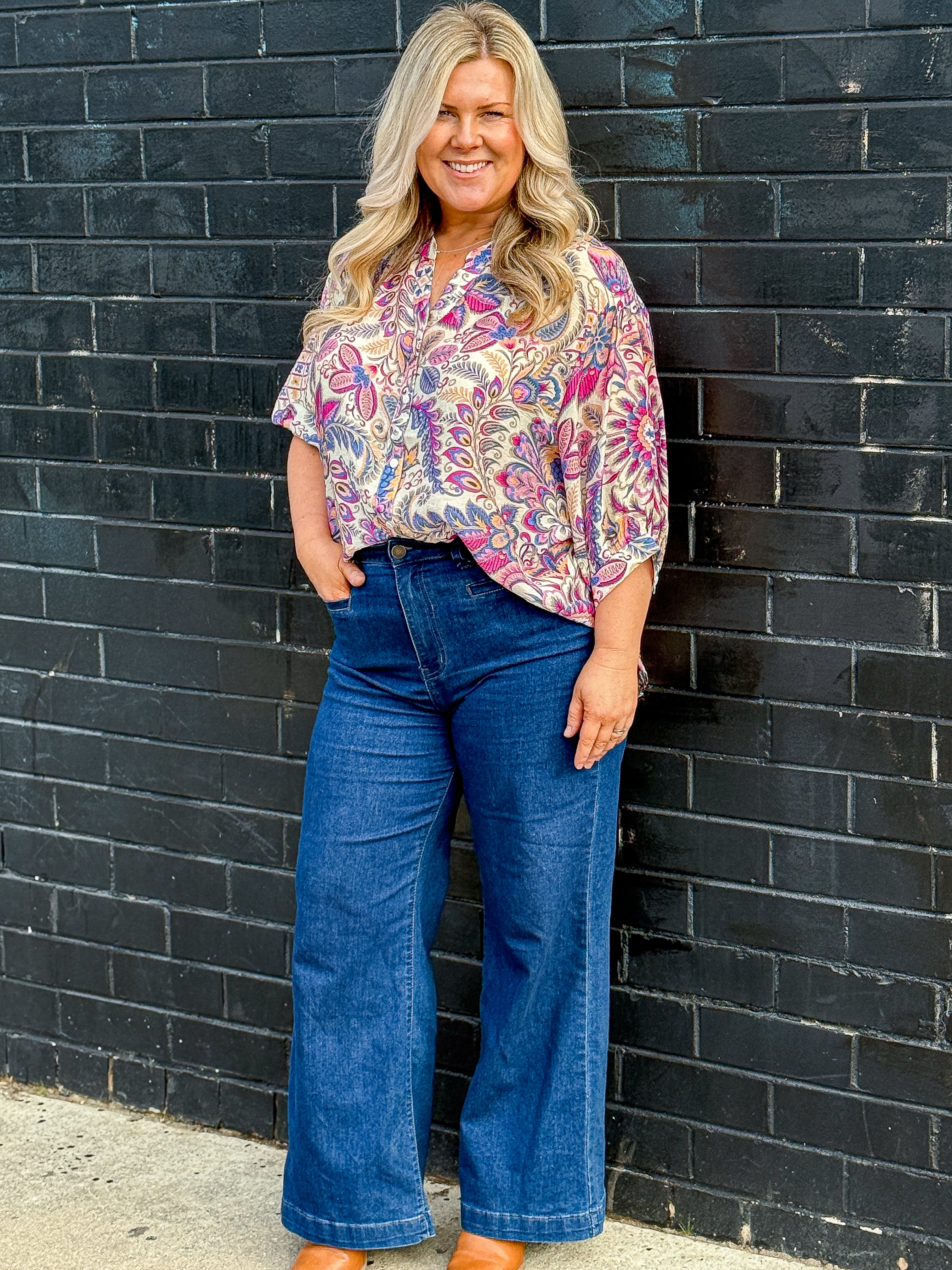 Chloe Blouse - Fuchsia