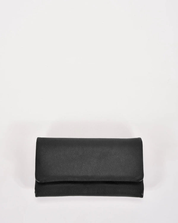 Nina Leather Wallet - Black