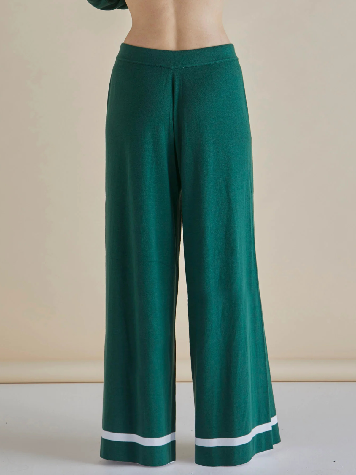 Delphine Knit Pant - Basil Green