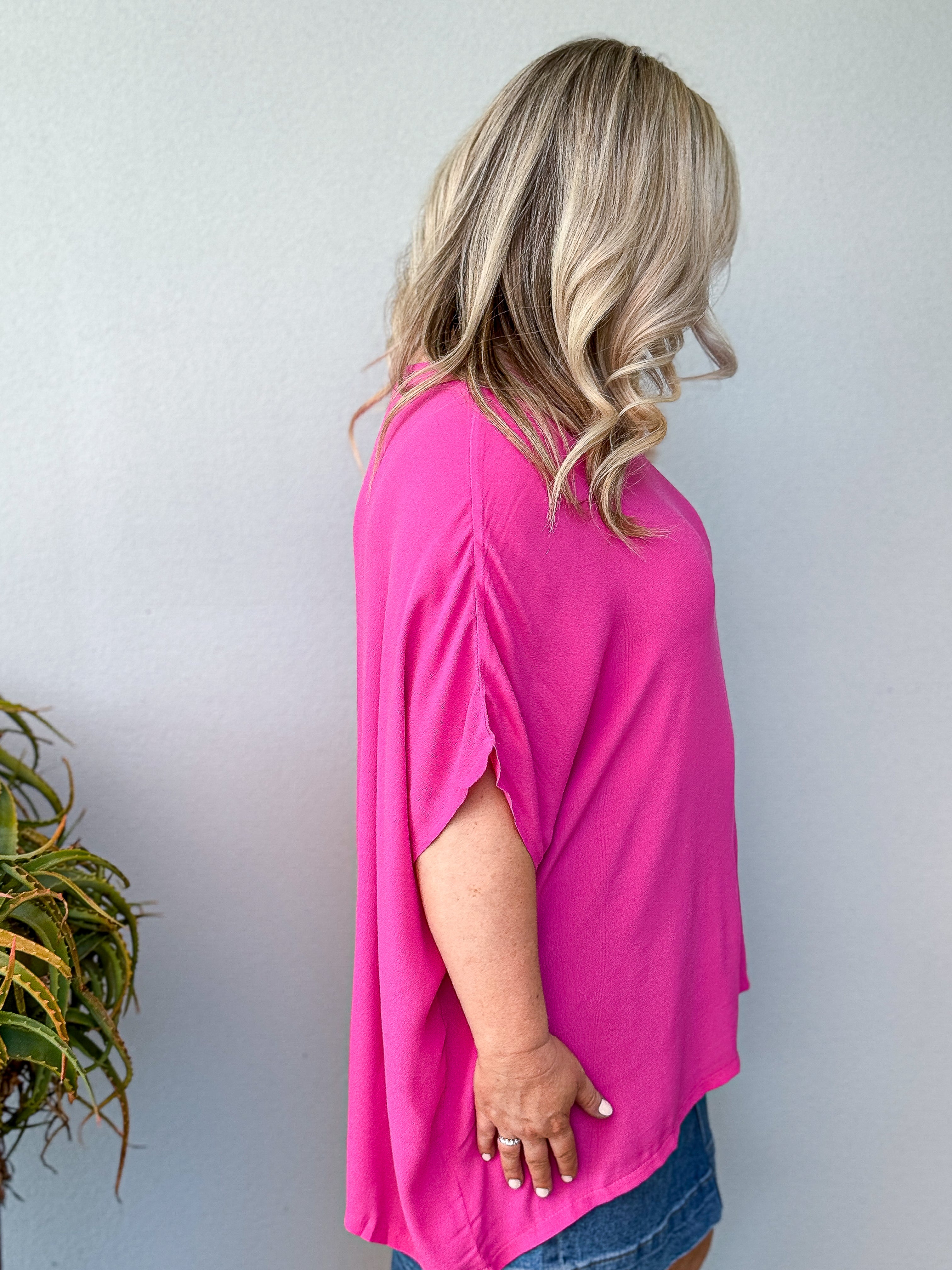 Portsea Top - Fuschia