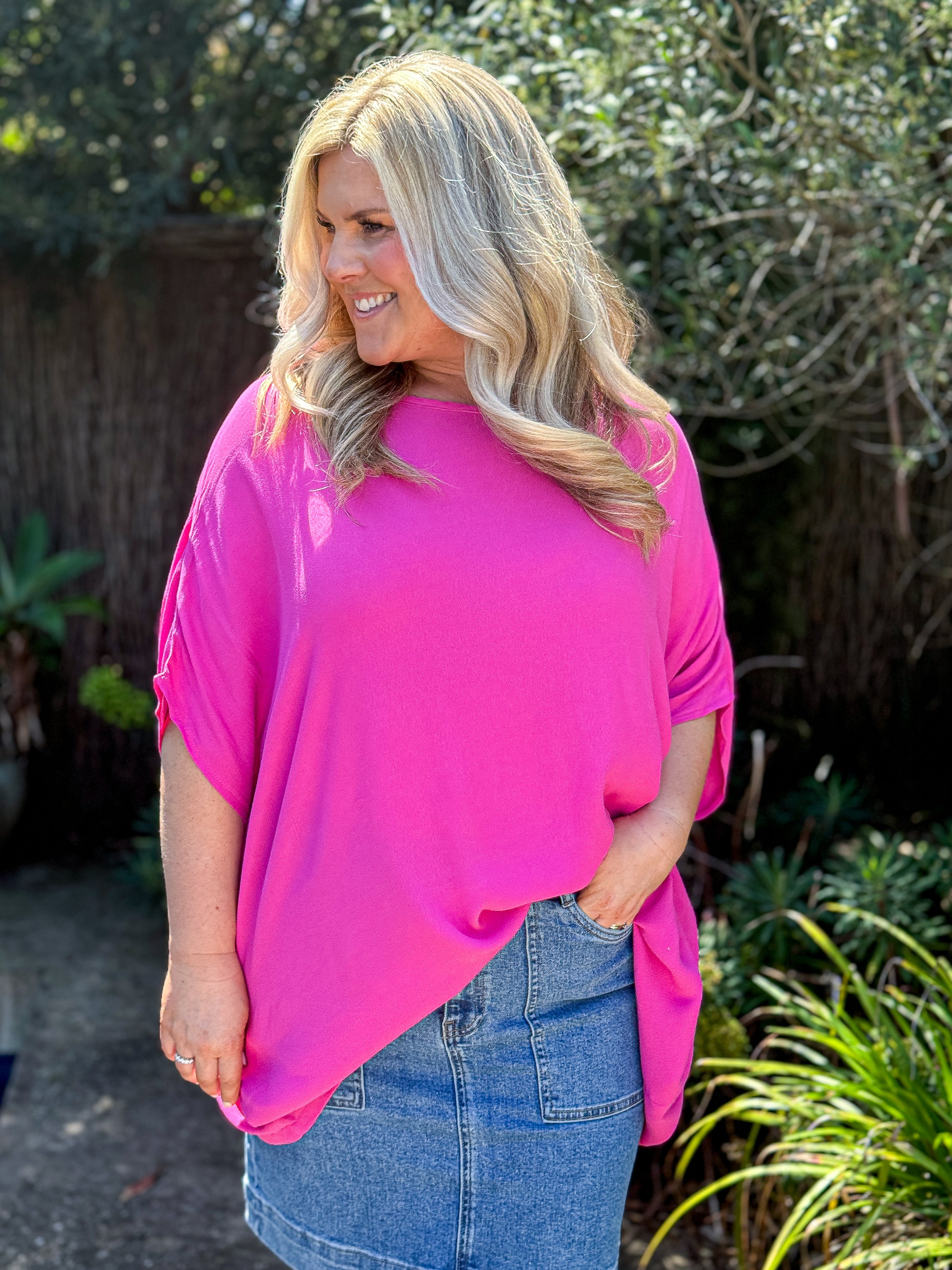 Portsea Top - Fuschia