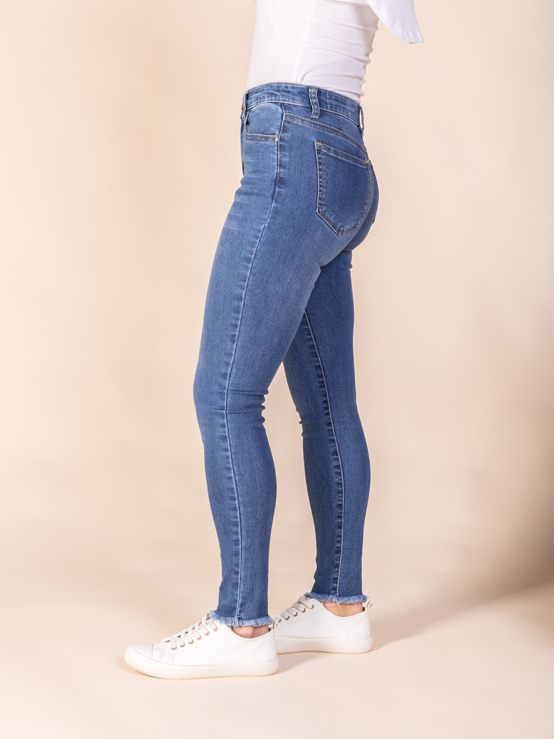 The Frenchie Denim - Blue Mid Rise