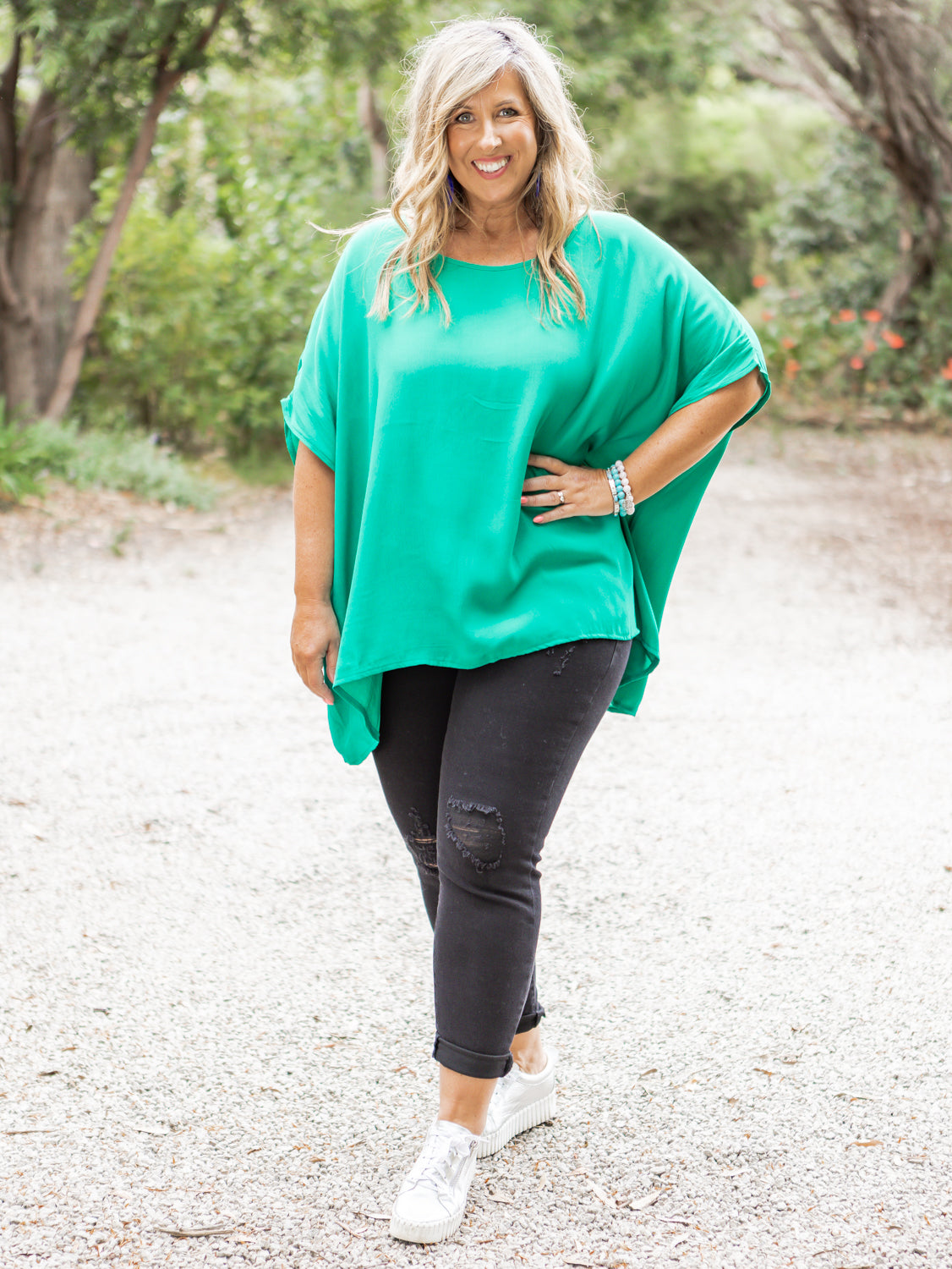 Poppy Top - Emerald