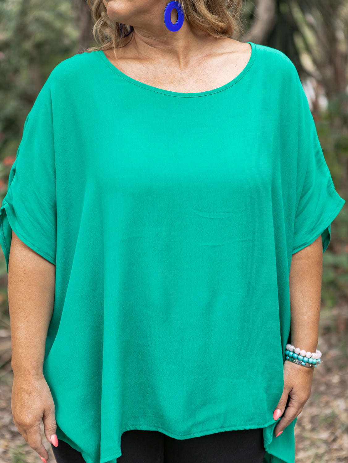 Poppy Top - Emerald