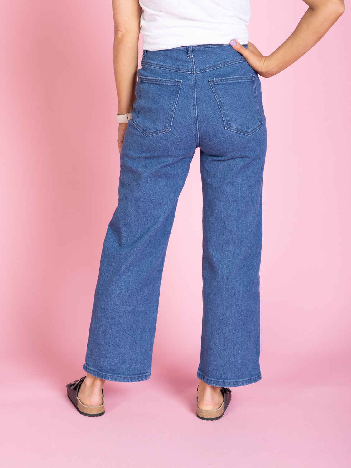 EMMA Wide Leg Jean -Vintage Denim