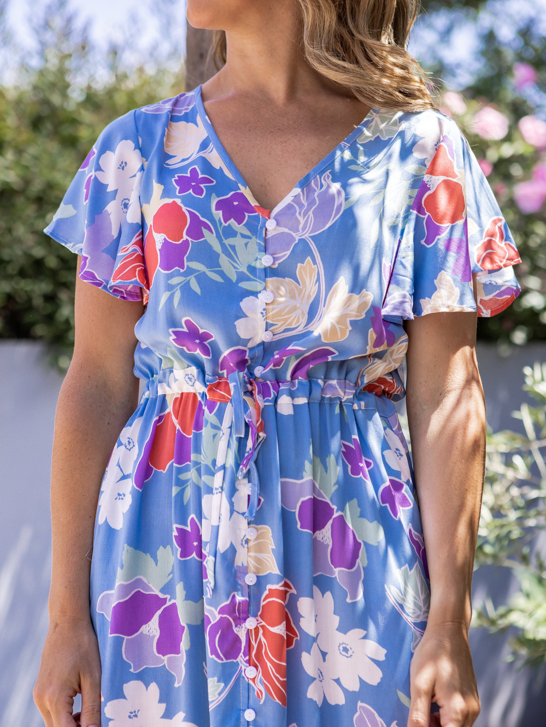Bridget Maxi Dress - Blue Floral