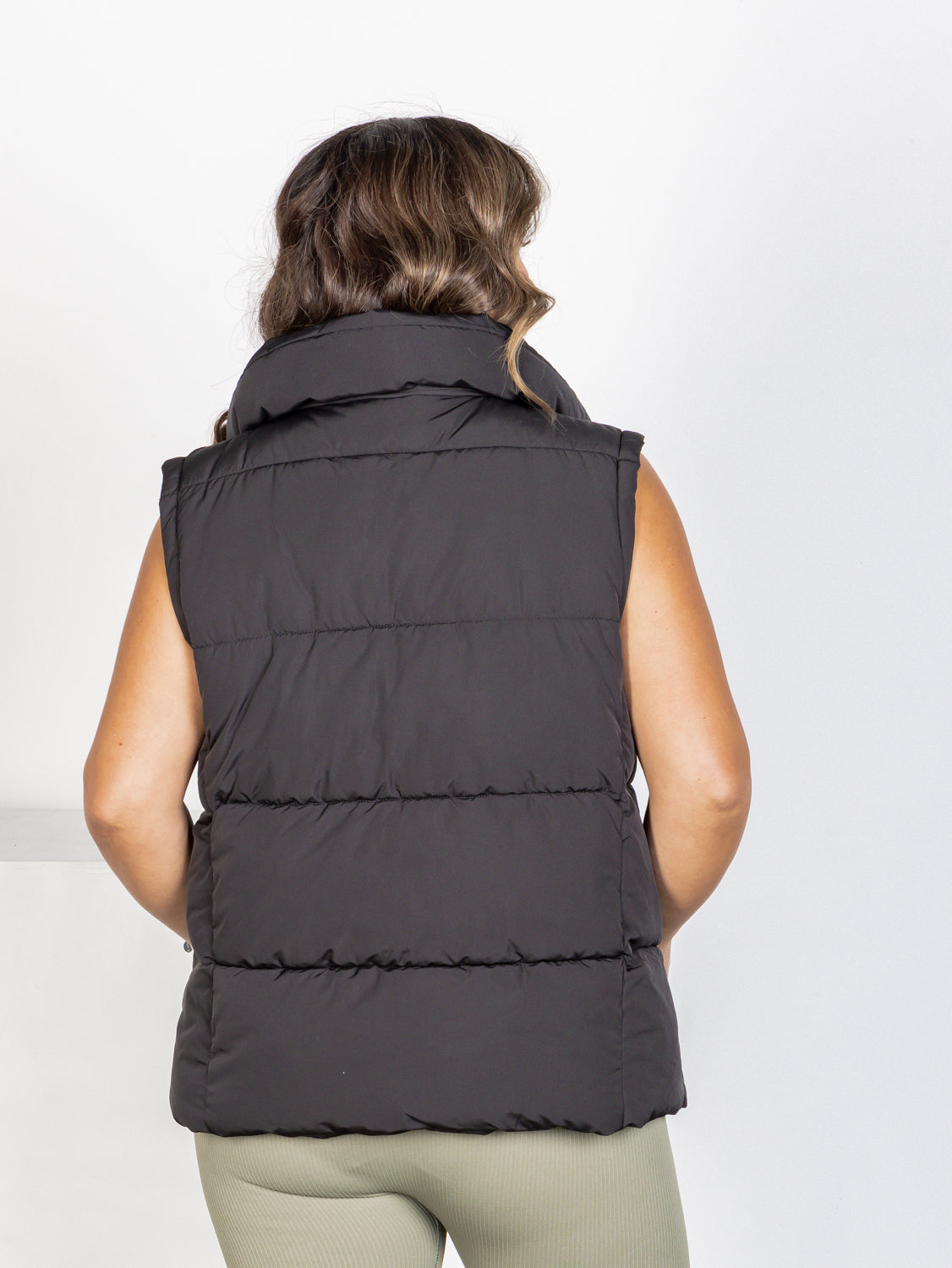 Remi Luxe Puffer Vest - Black