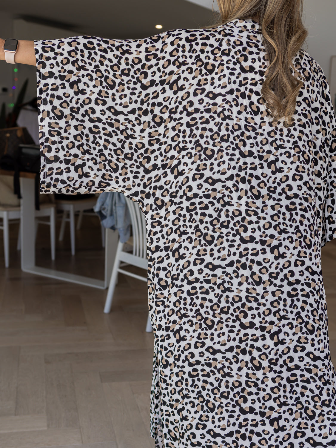 Kiki Kimono - White Leopard