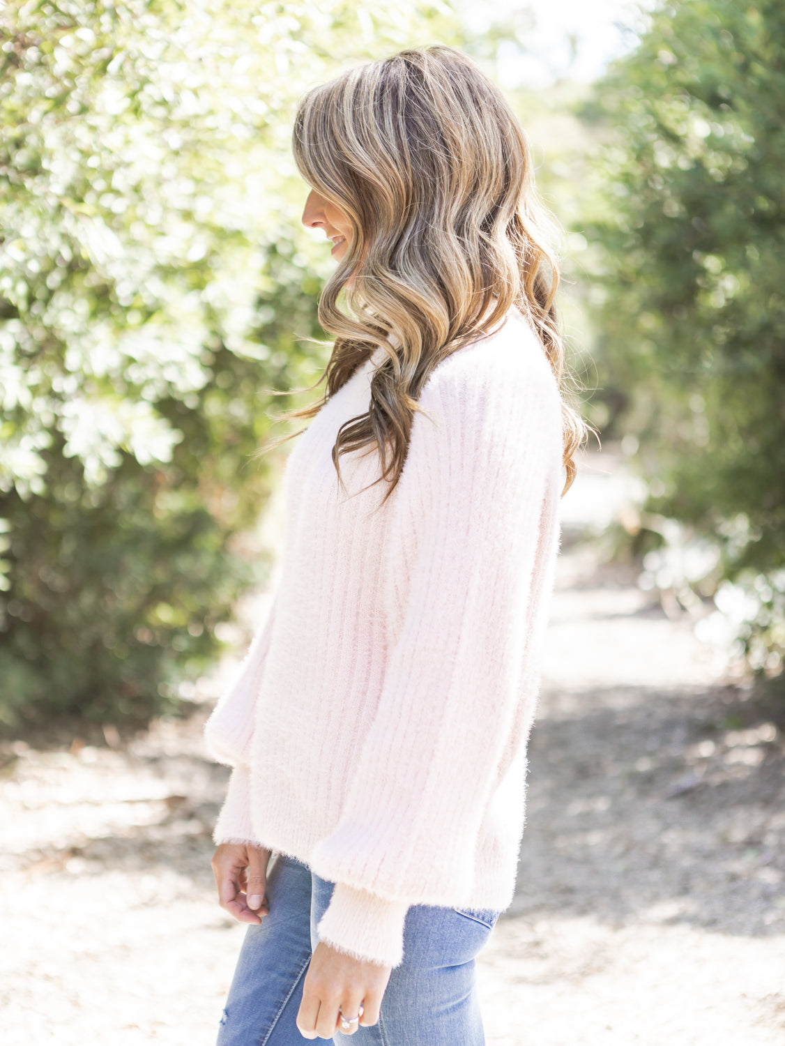 Missy Oversized Knit - Pale Pink