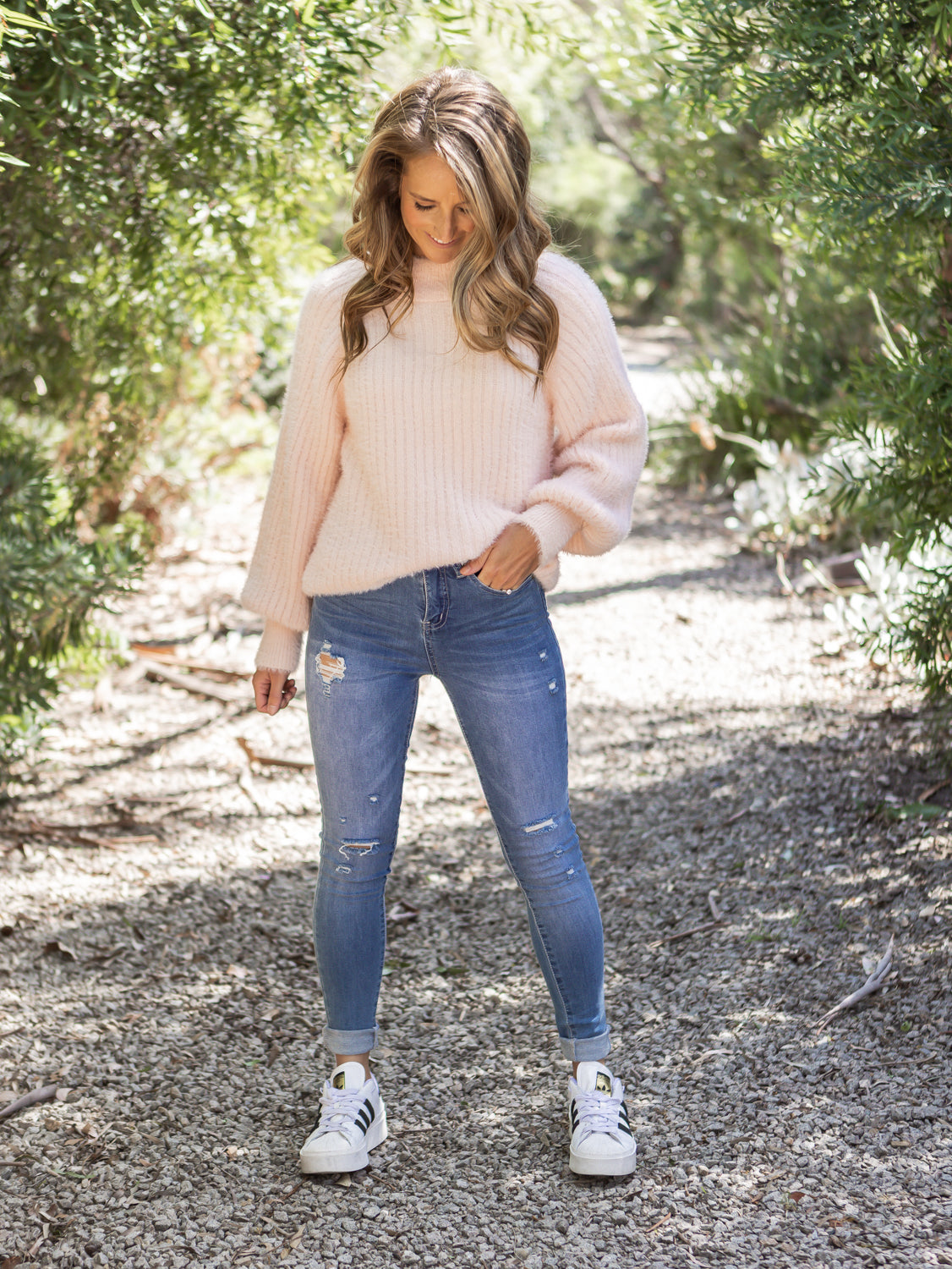 Missy Oversized Knit - Pale Pink