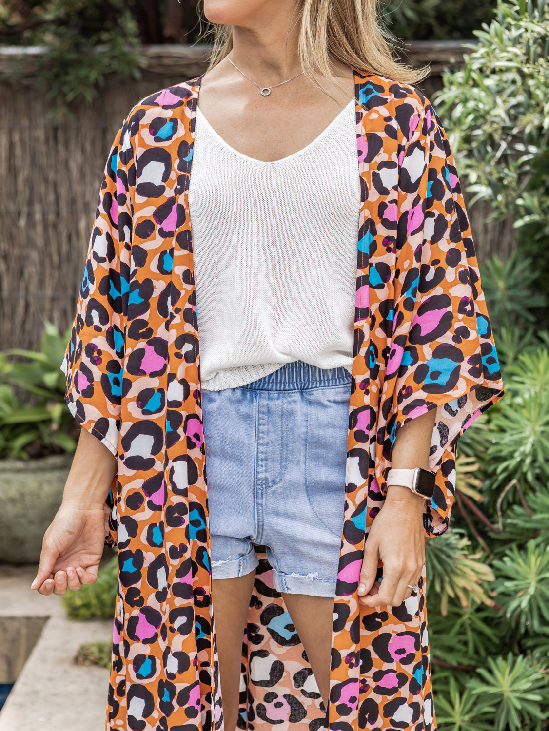 Claudia Leopard Kimono